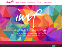 Tablet Screenshot of ibizamusicvideofestival.com